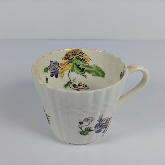 Copeland Spode Demitasse Espresso Cups & Saucer Wicker Lane Basket Weave England - Picture 5 of 11